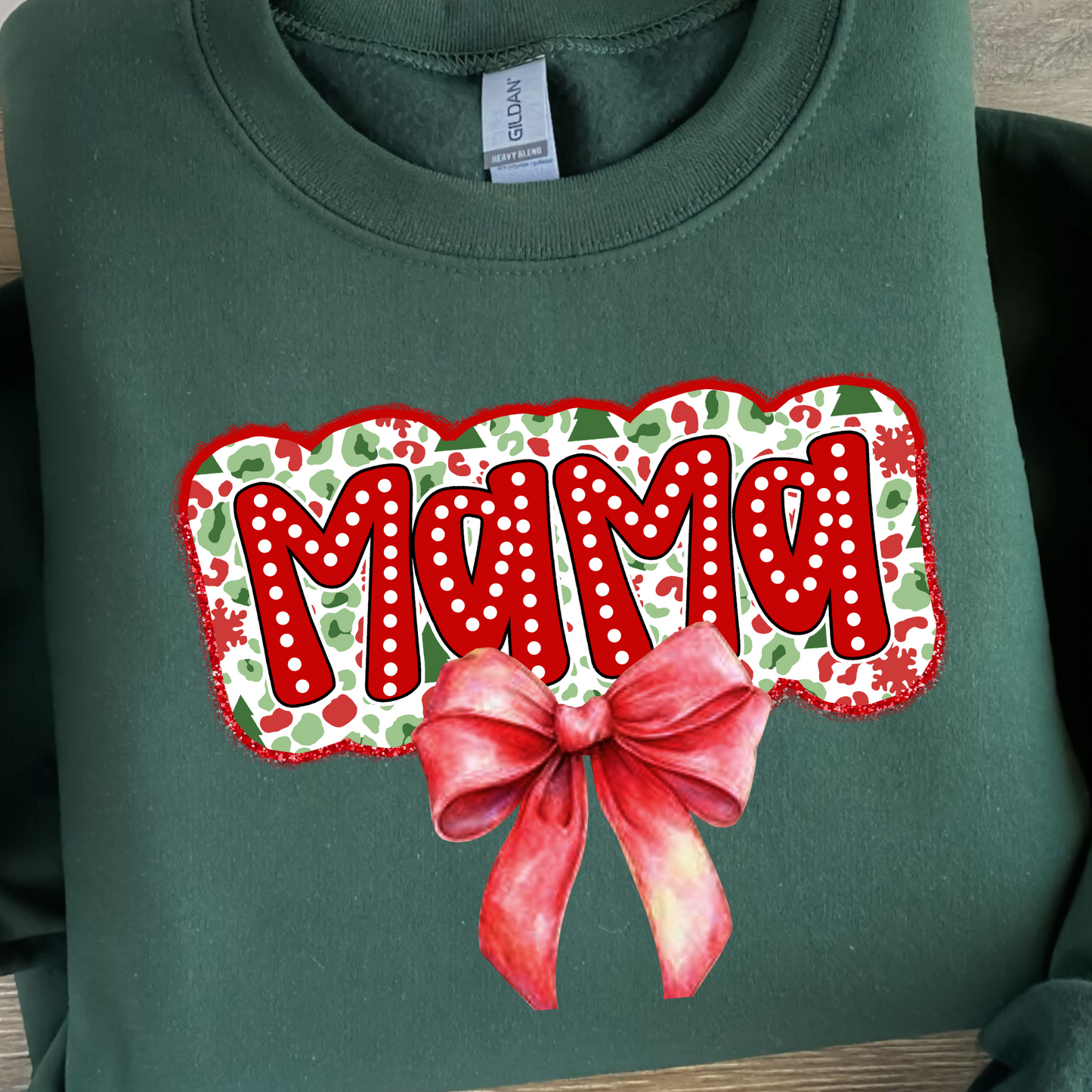 MBSC-Mama Christmas bow