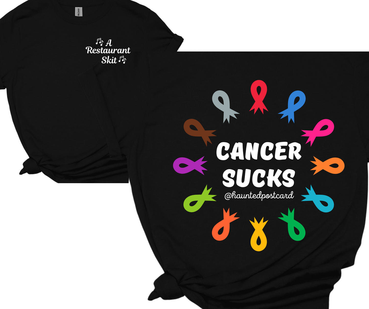 Haunted Postcard-Cancer Sucks