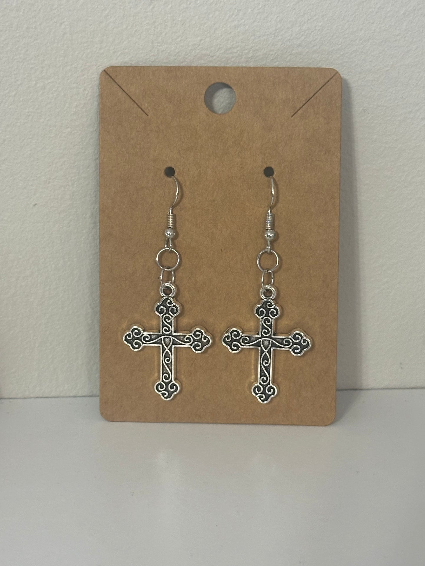 Mama's Quilt Shop MBSC cross Earrings