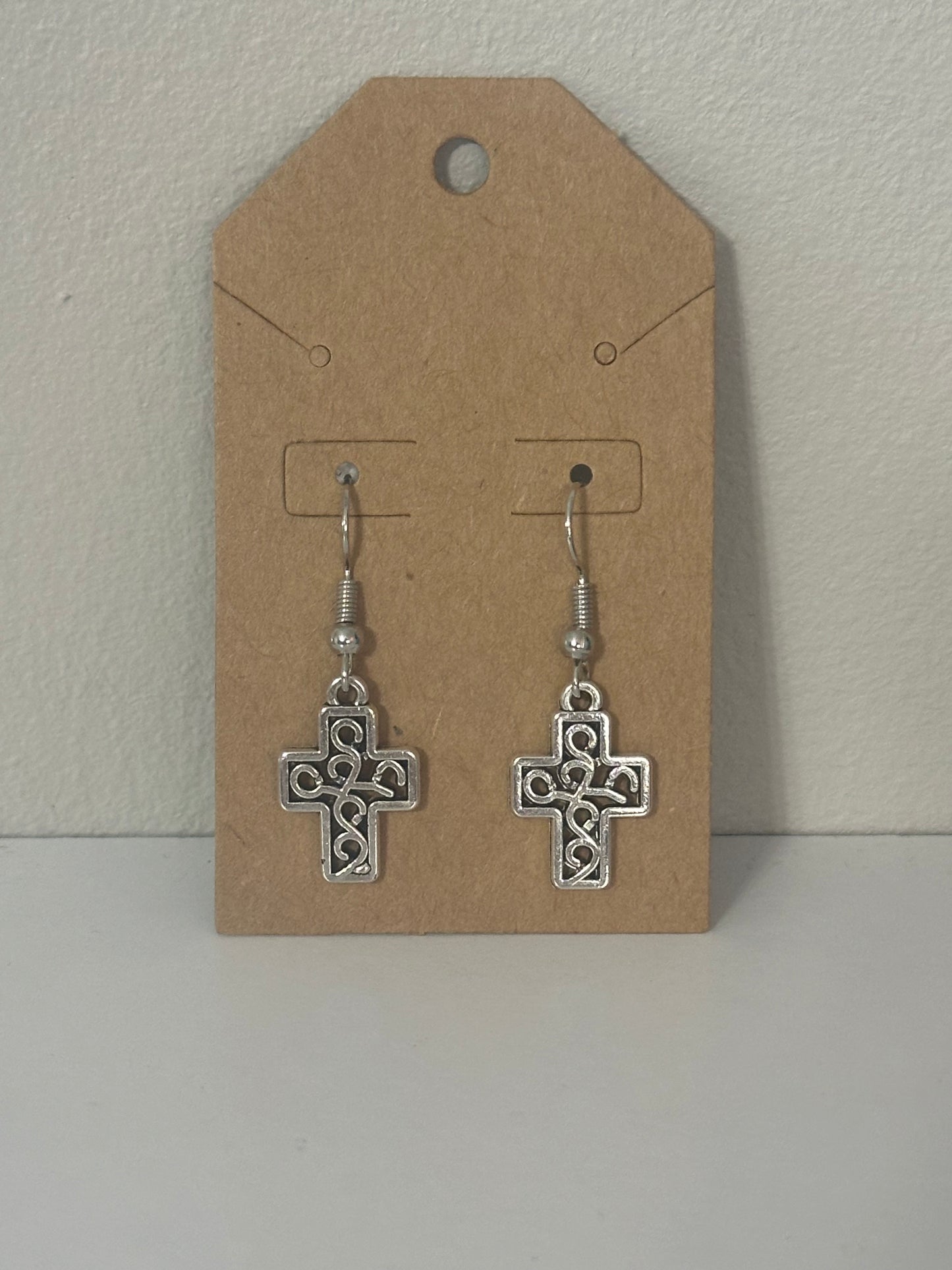 Mama's Quilt Shop MBSC cross Earrings