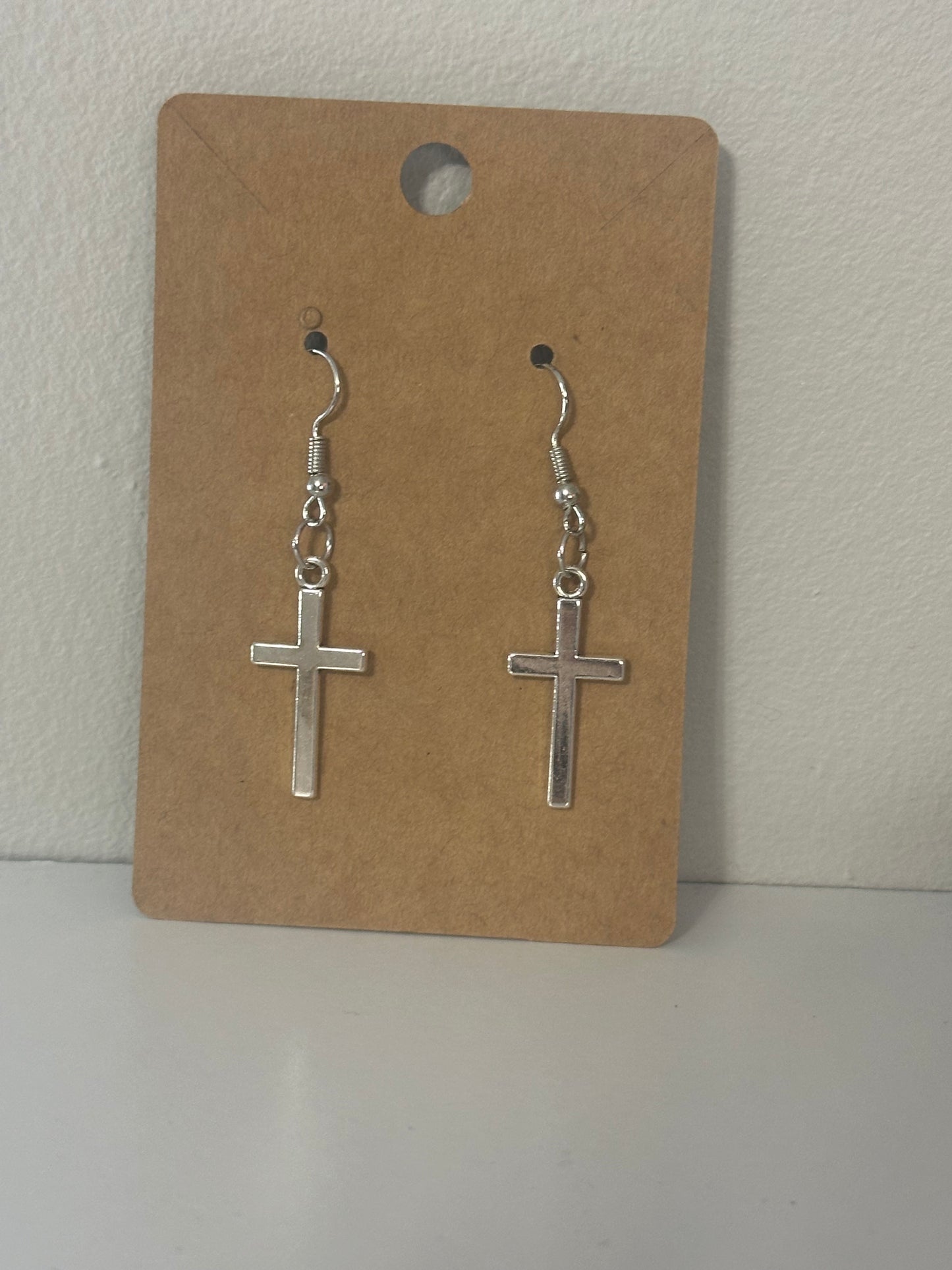 Mama's Quilt Shop MBSC cross Earrings