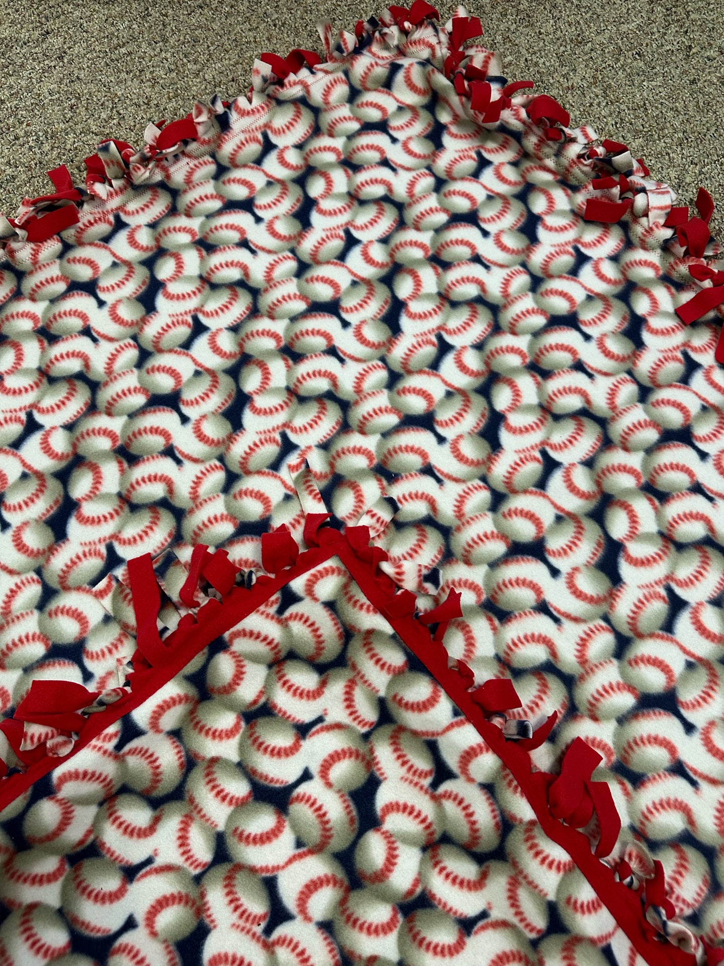 Mama's Quilt Shop- Baseball Tied blankets