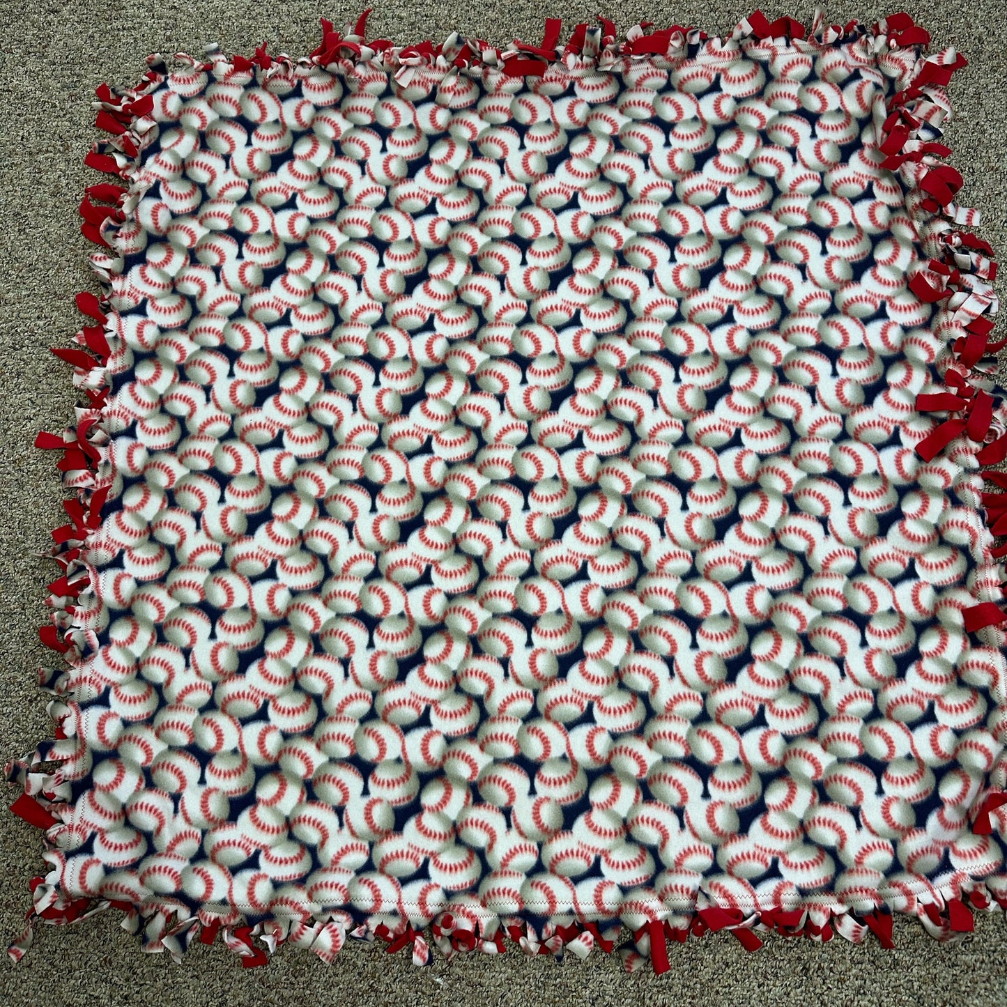 Mama's Quilt Shop- Baseball Tied blankets