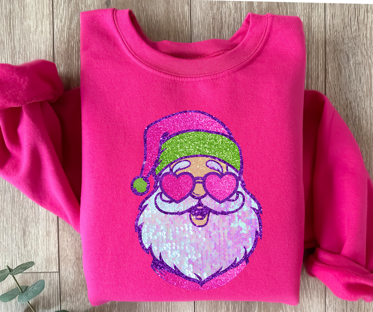MBSC-Glitter pink santa