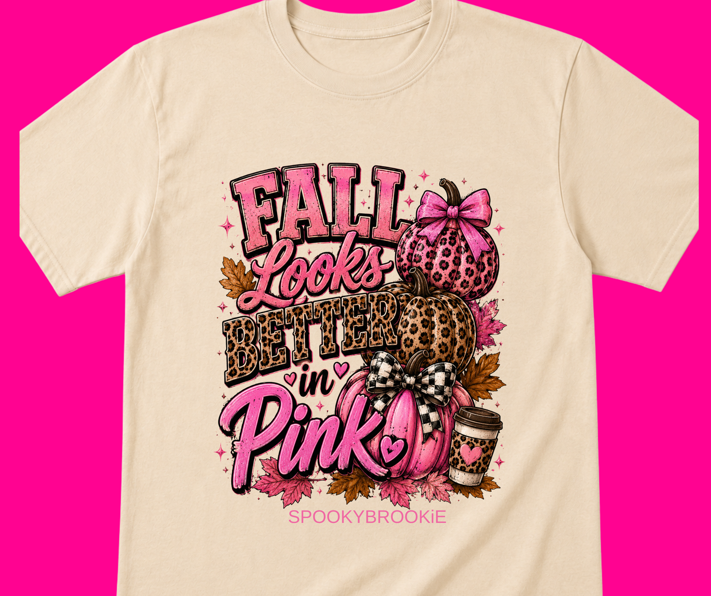 SPOOKYBROOKiE-Fall looks better in pink