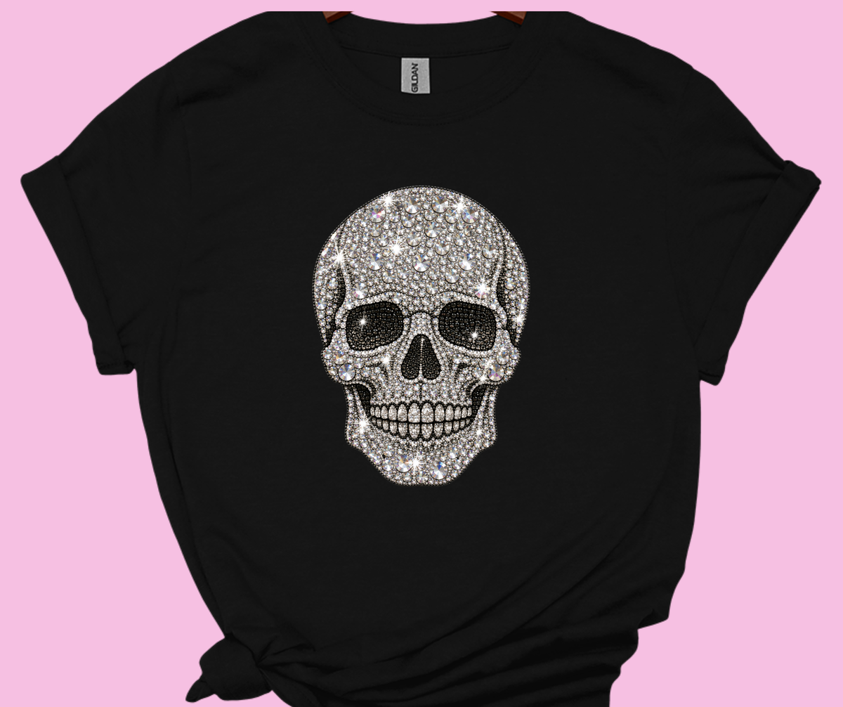 Sassy Server-glitter skull