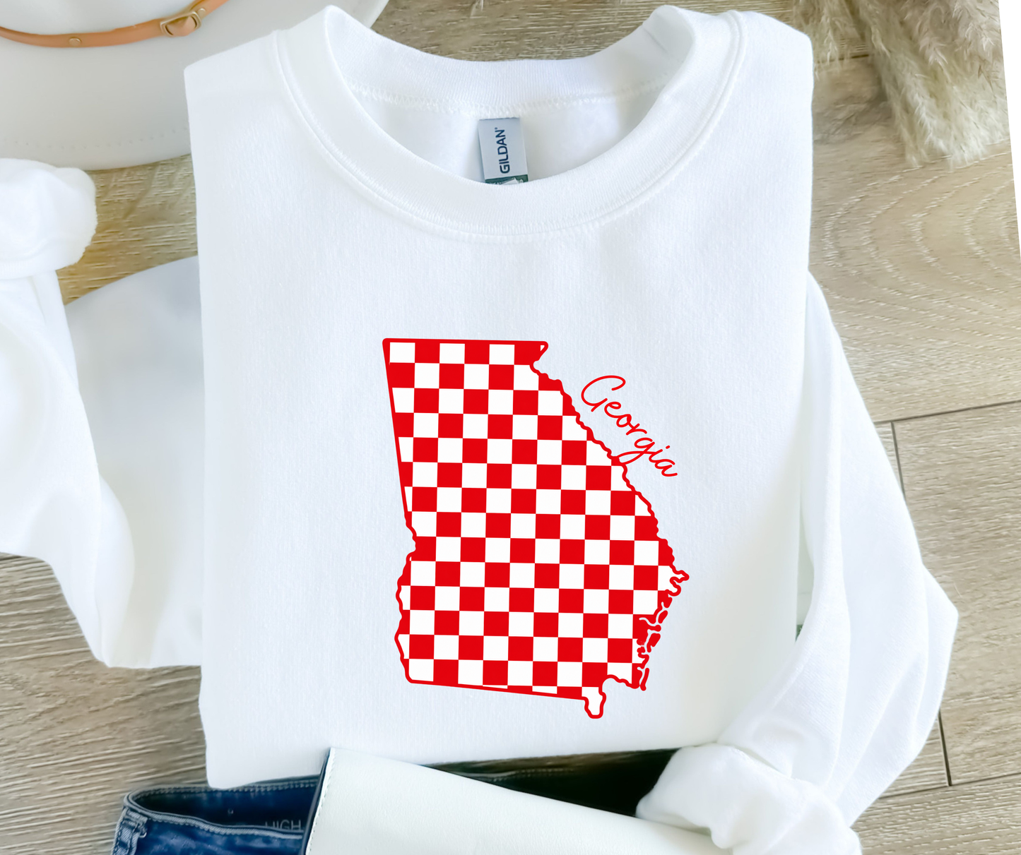 Sassy Server-Checkered Georgia
