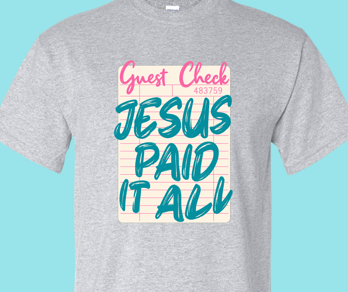 Sassy Server-Jesus paid it all
