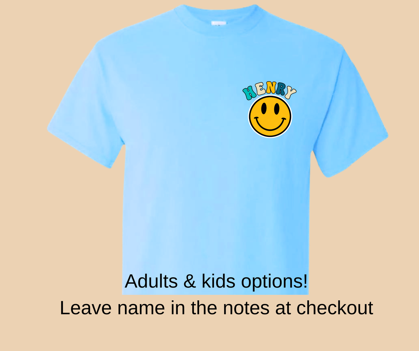 CBCLIFE-CUSTOM name smilie (YOUTH & TODDLER)