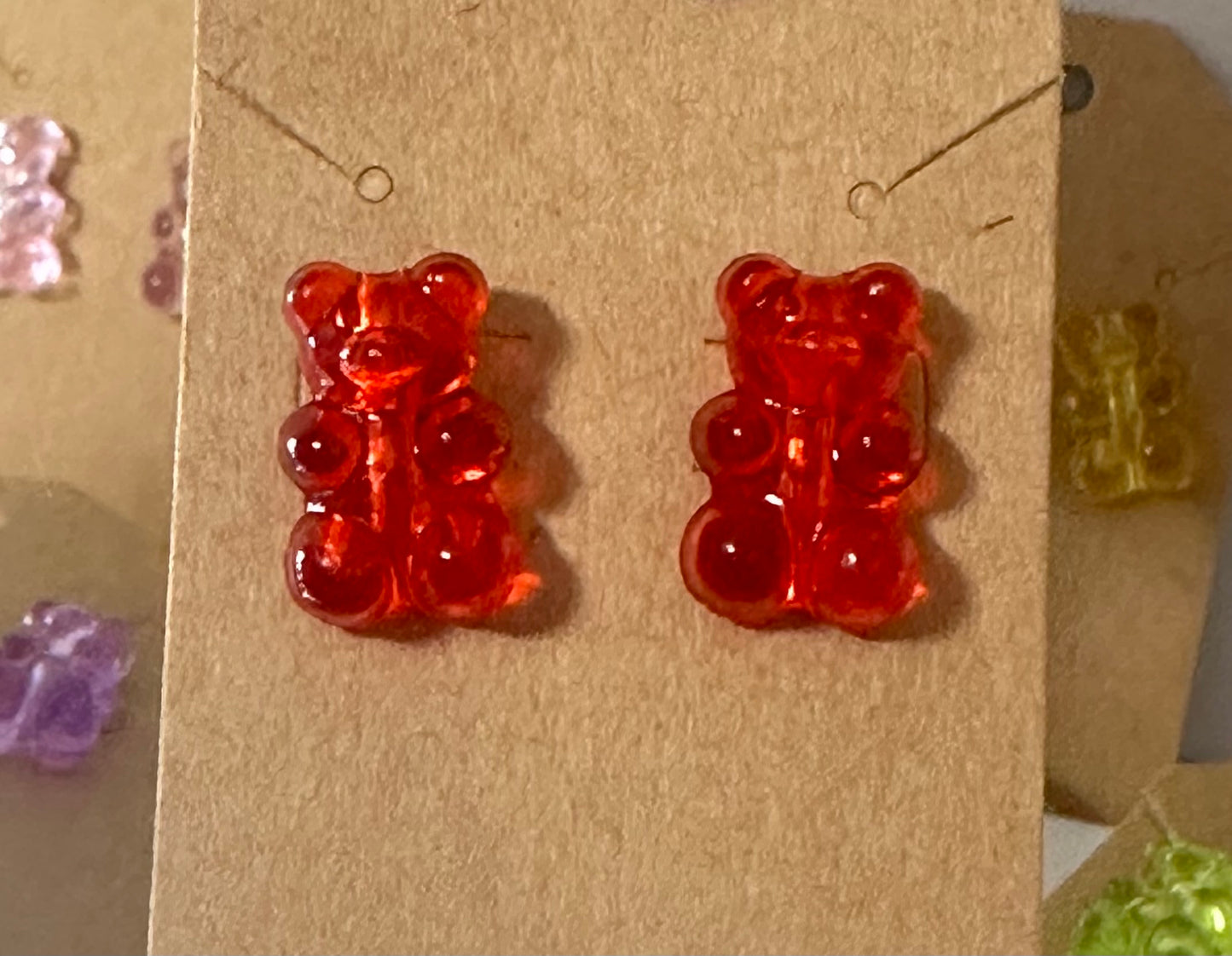 Mama's Quilt Shop MBSC-gummy bear earrings