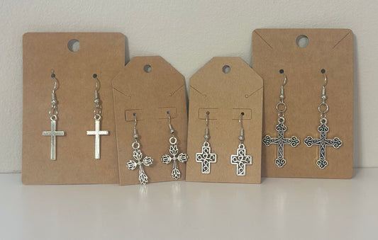 Mama's Quilt Shop MBSC cross Earrings