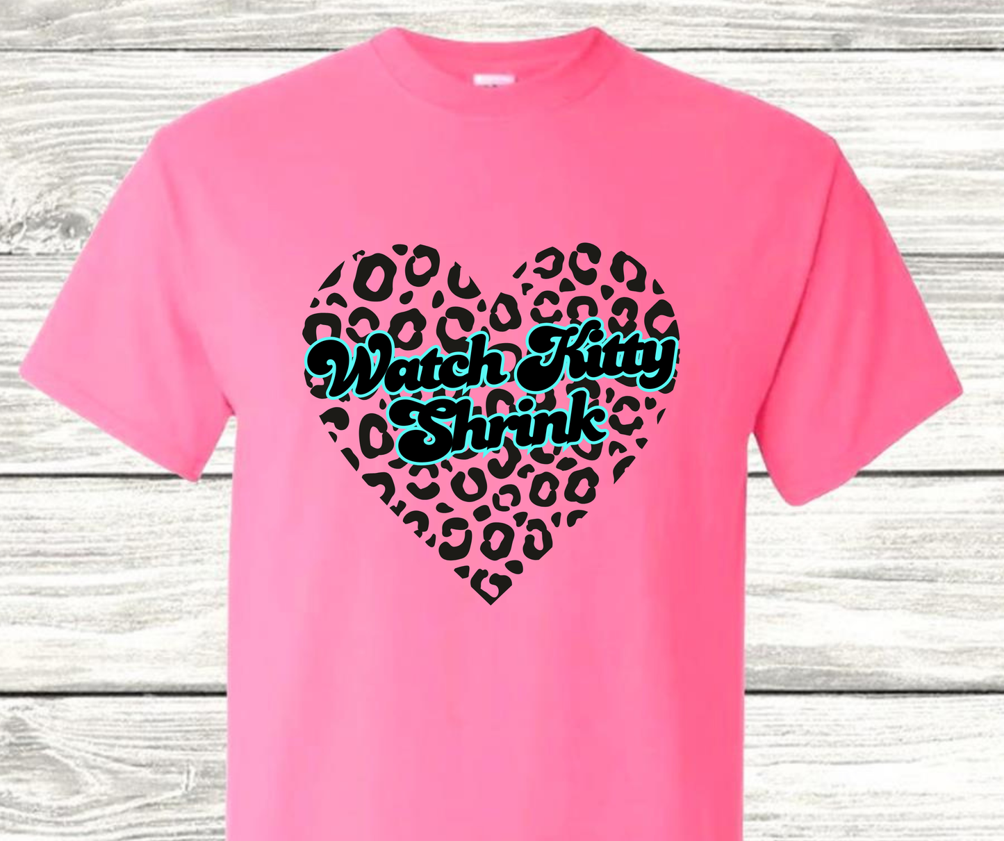 Watch Kitty Shrink-Cheetah heart - neon pink