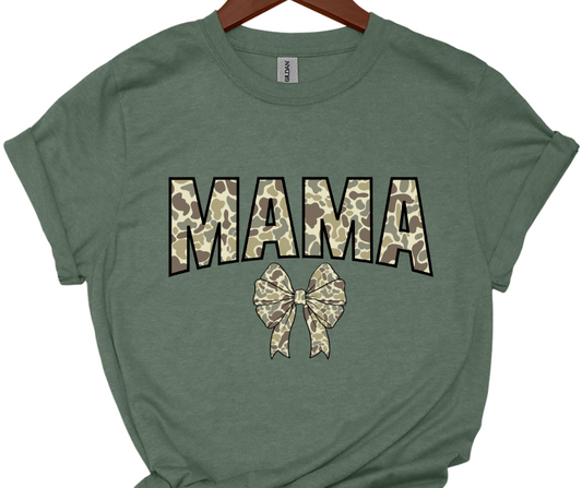 MBSC-Camo Mama Bow tshirt