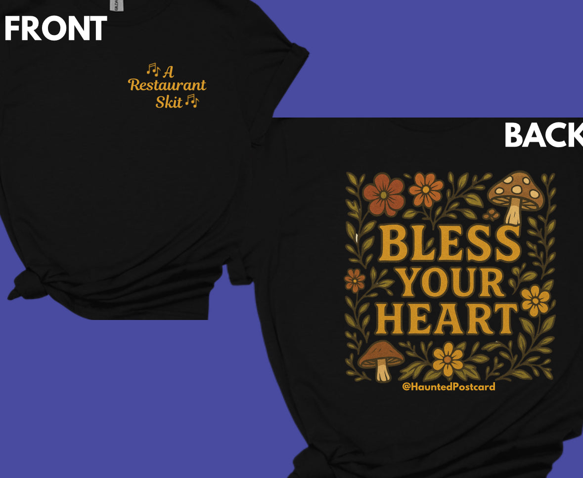 Haunted Postcard Merch- Bless your heart