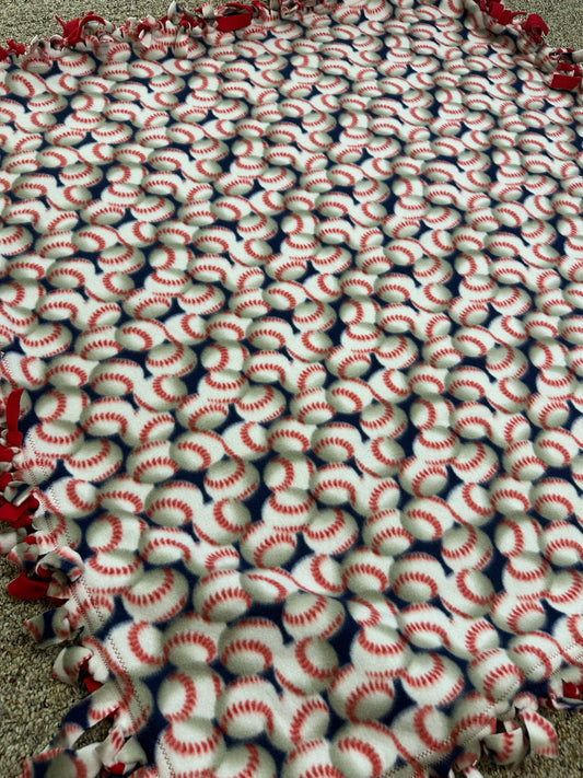 Mama's Quilt Shop- Baseball Tied blankets