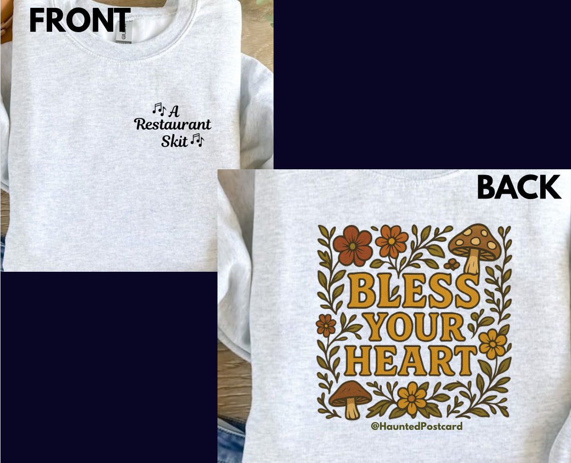 Haunted Postcard Merch- Bless your heart