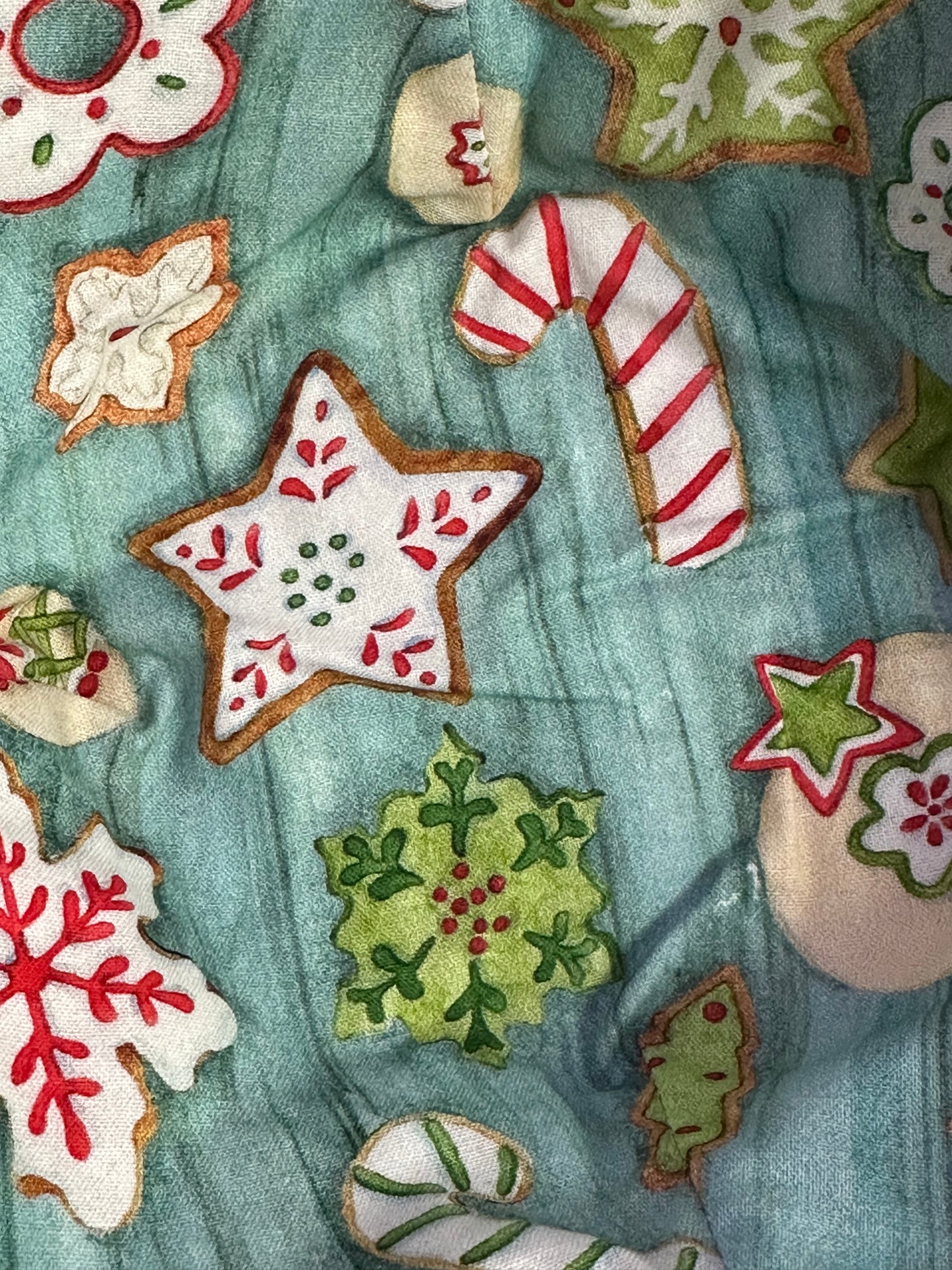 Mama's Quilt Shop-Christmas bowl koozie