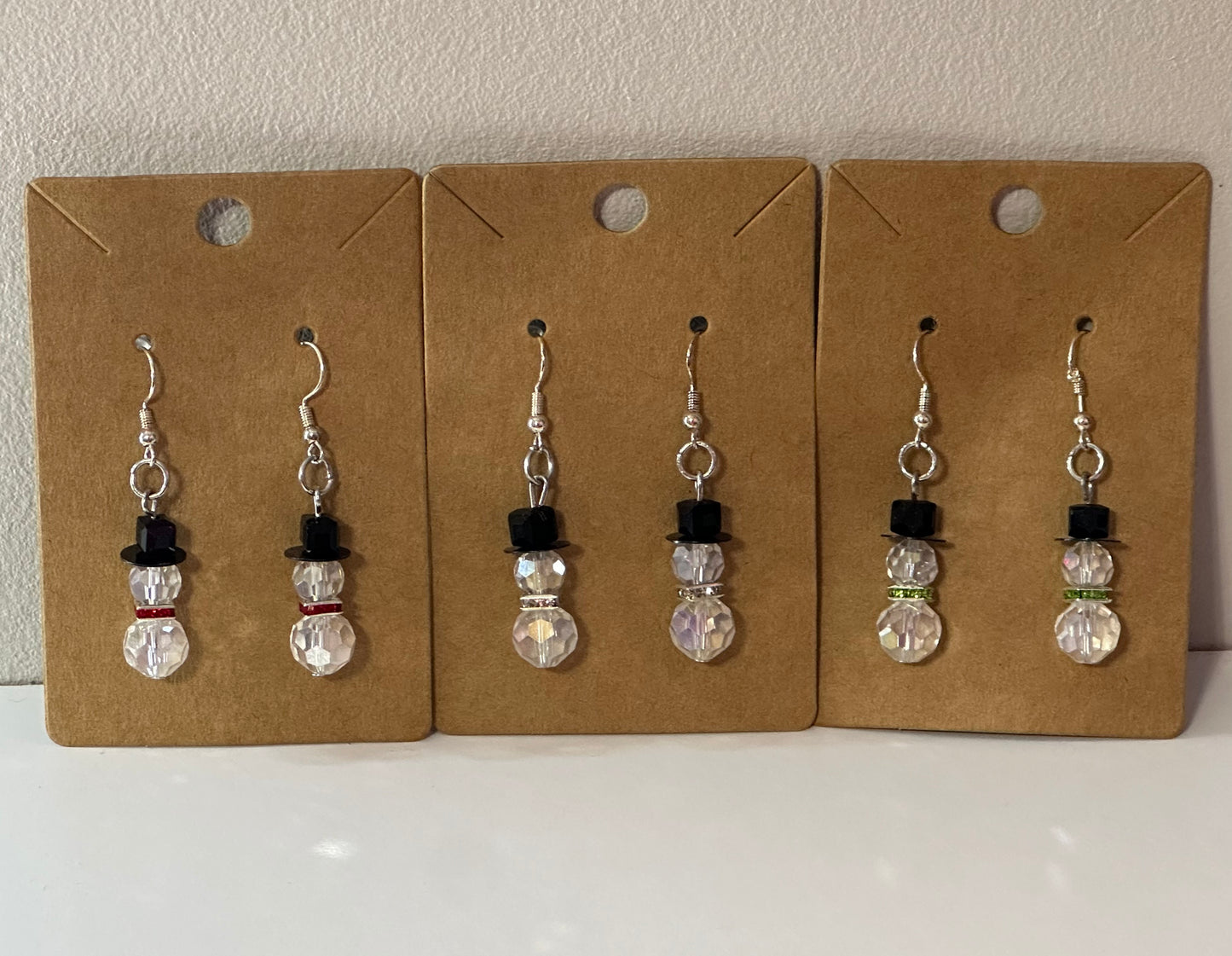 Sassy server-Snowmen Earrings