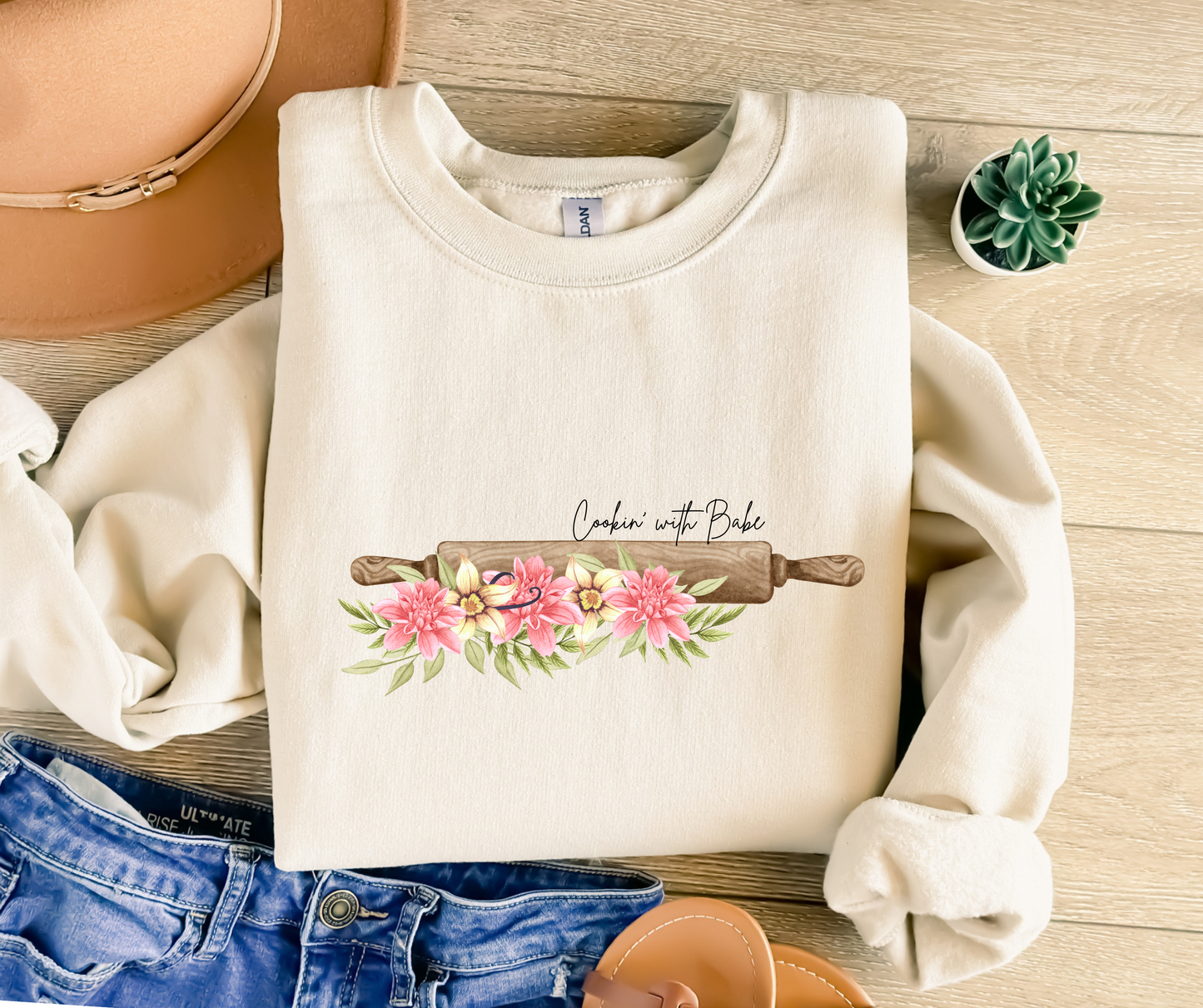 Cookin' with Babe-Floral Pin