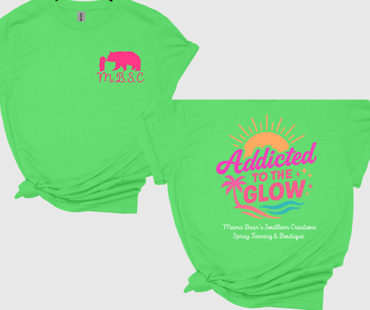 MBSC merch Addicted to the glow tshirt