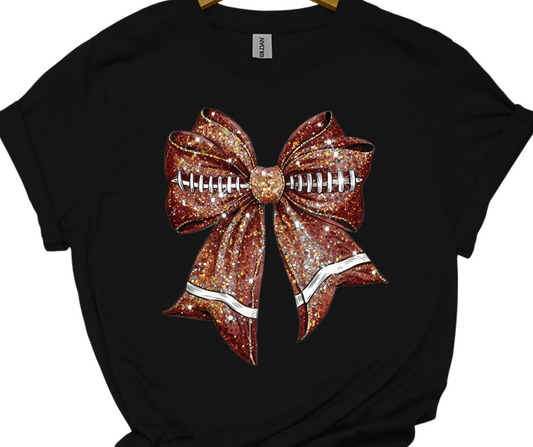 MBSC-glitter football bow