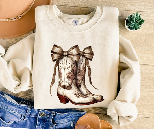 MBSC-Cheetah western boots bow