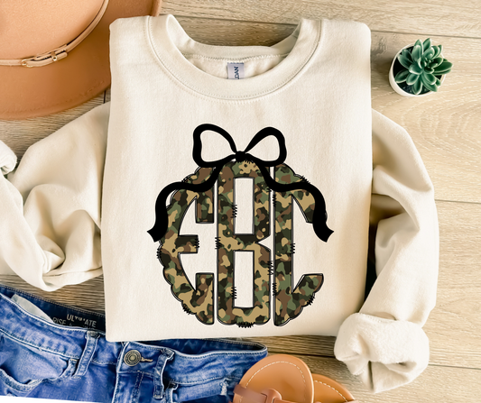 MBSC-CAMO monogram bow