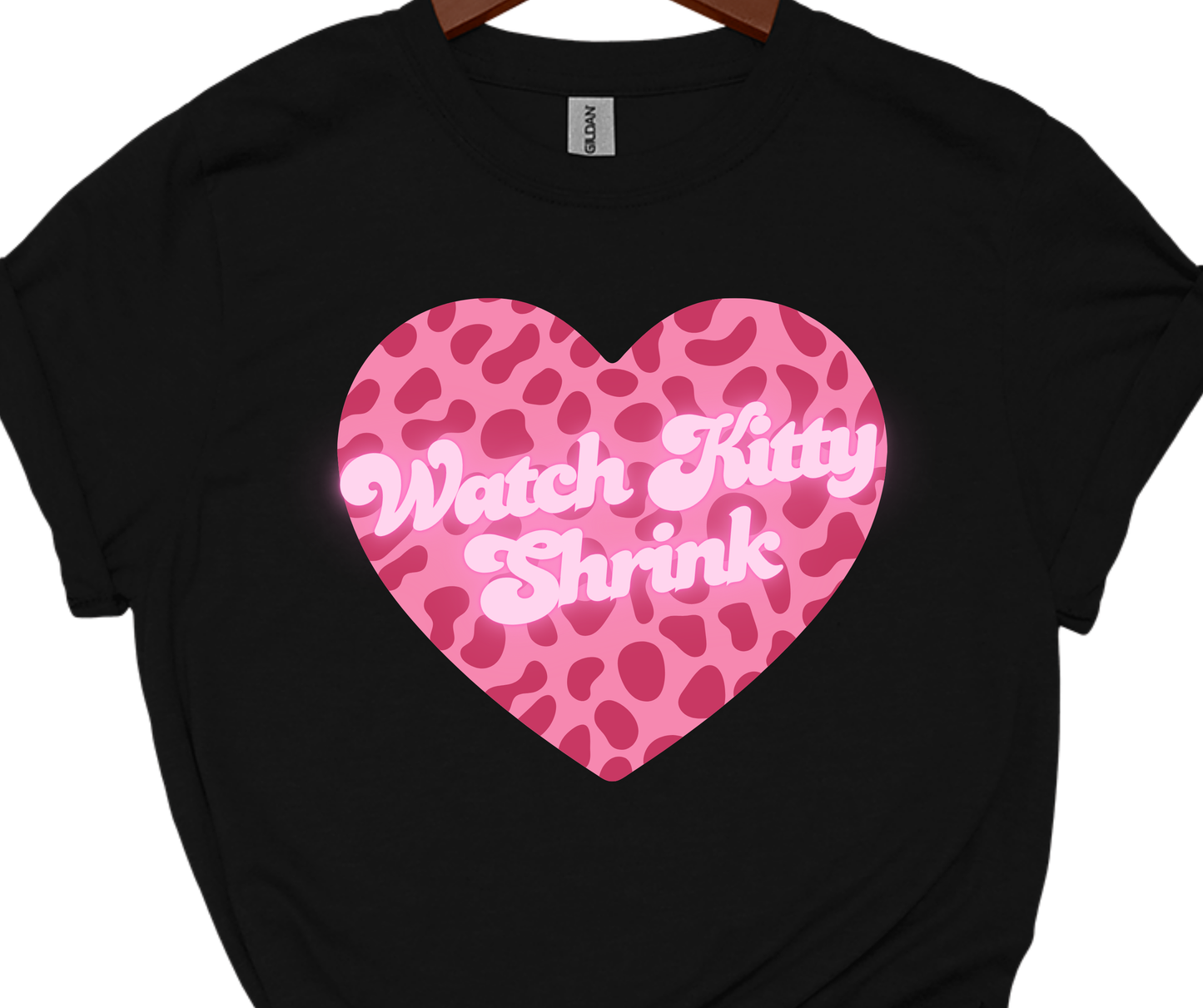 Watch Kitty Shrink-Pink cheetah heart