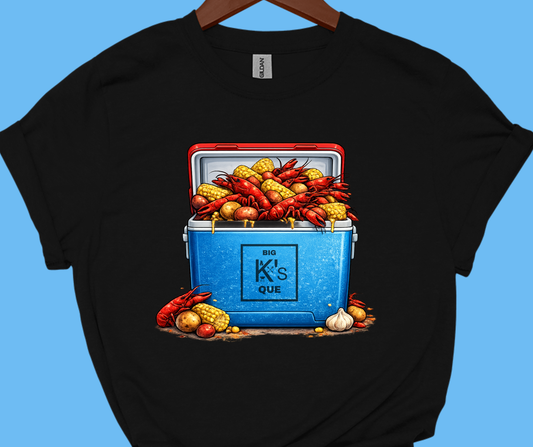 BIG K's QUE - Crawfish cooler