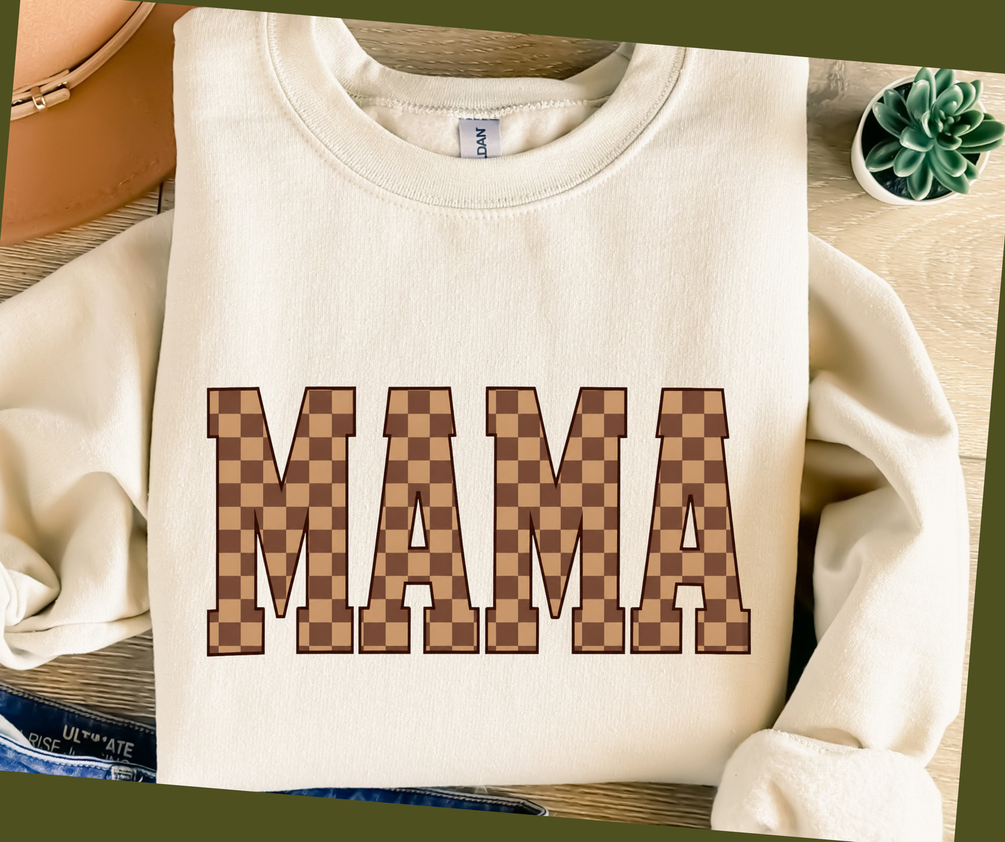 MBSC-Mama Checked brown