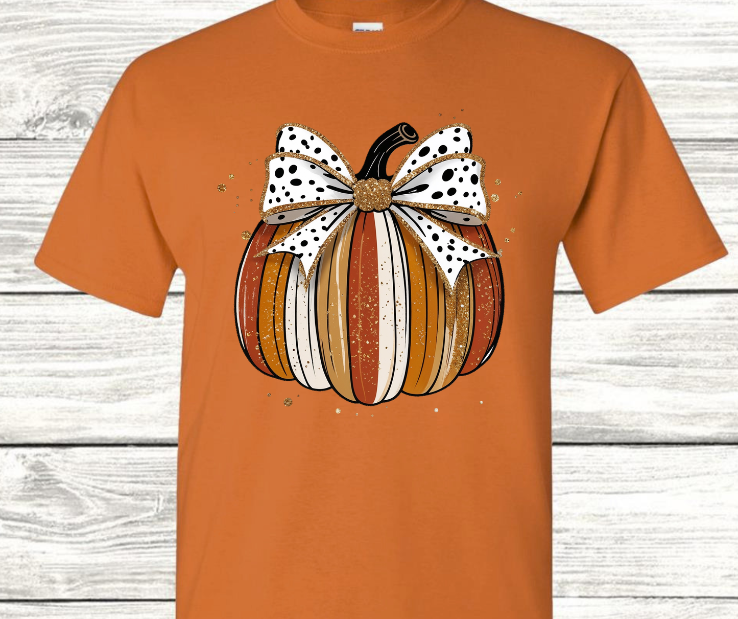 Sassy Server - Pumpkin bow- dark orange