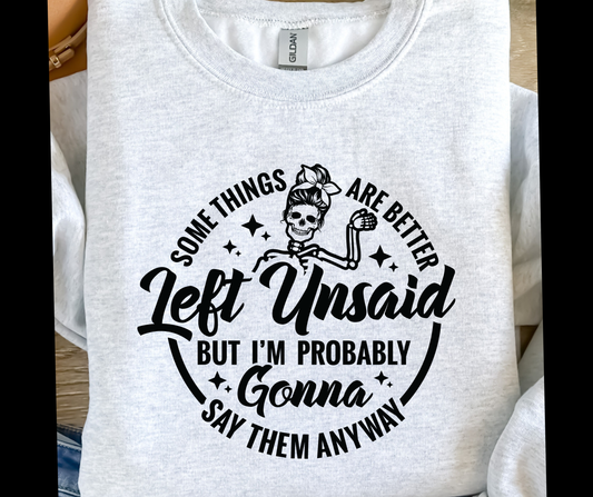 Sassy Server-Left unsaid