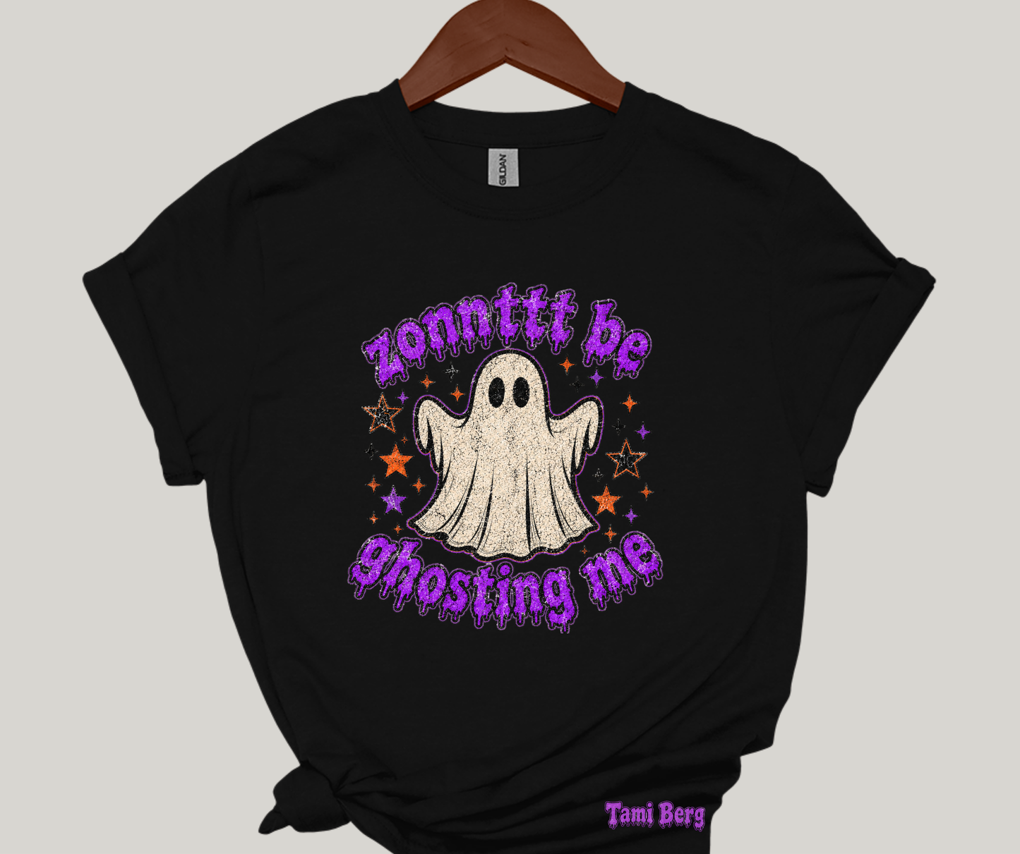 Tami Berg-Zonntt ghost me(purple letters)-Gildan