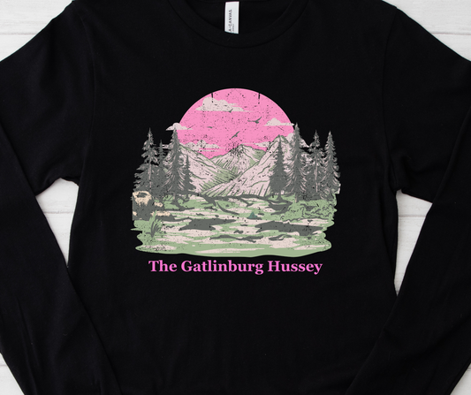 The Gatlinburg Hussey-Mountains sunset