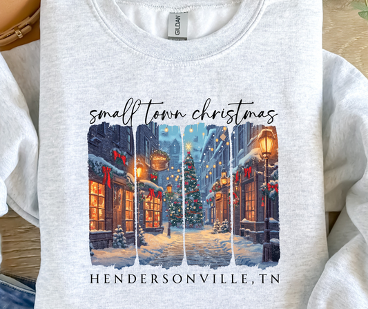 MBSC-Small town Christmas red bow